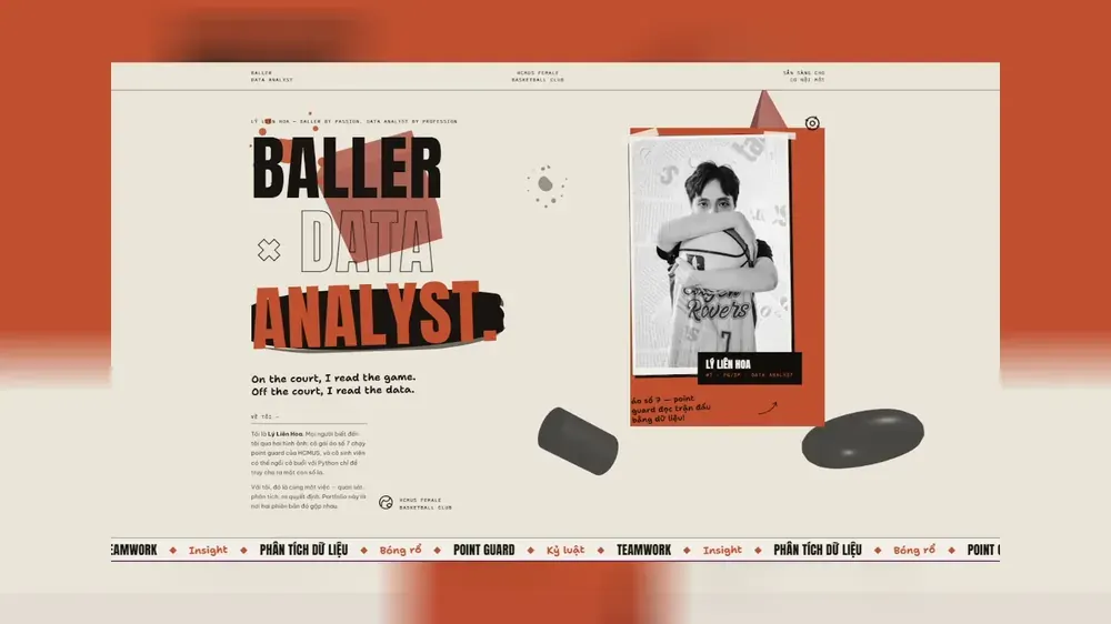 Mẫu website Portfolio — Portfolio Sport do BBO TECH thiết kế